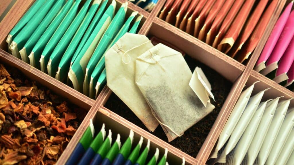 Assortment of tea bags